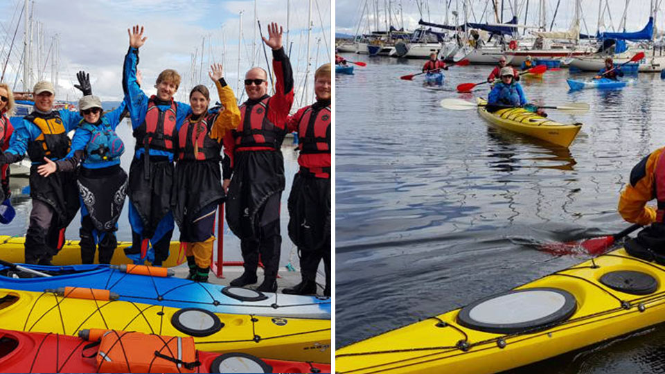 Havkajakkurs for nybegynnere med instruktør, utstyr og teknikktrening i sjø og fjord