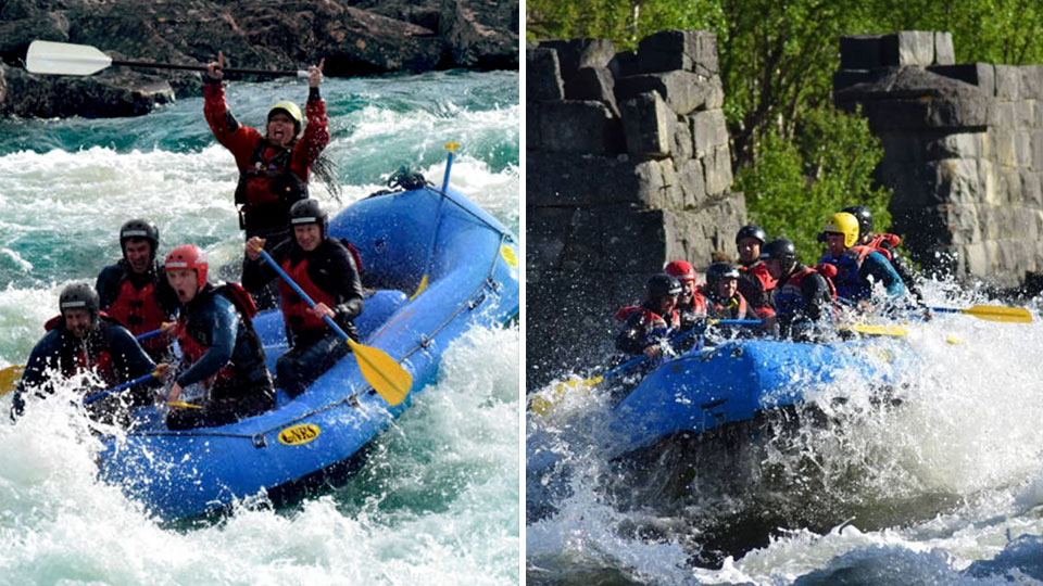 Ekstremrafting i Numedalslågen med guide, stryk grad 3-5 og fullt utstyr inkludert