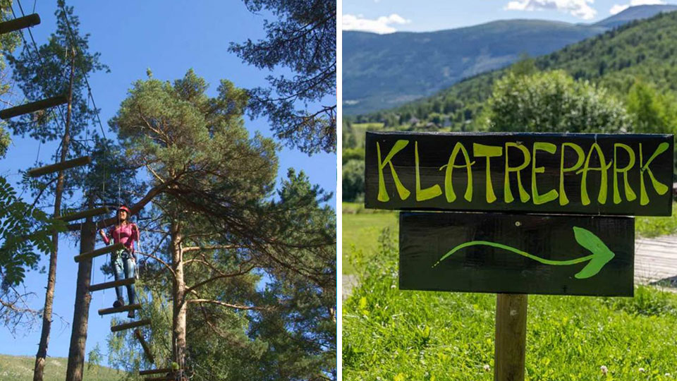 Familiedag i Sjoa Klatrepark med klatreløyper og naturopplevelser for hele familien