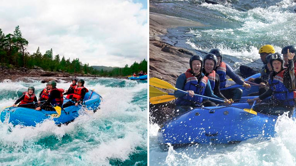 Rafting på Numedalslågen med guide, utstyr og 3 timers actiontur