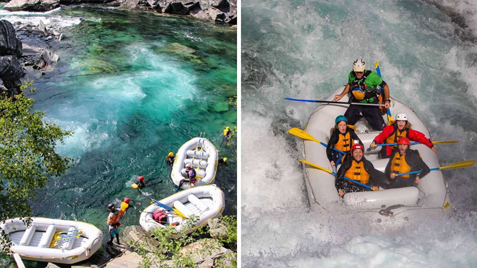 Klatring og rafting på Voss med luftige høyder og ville stryk i naturskjønne omgivelser